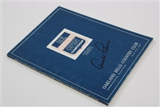 Arnold Palmer Twice Signed 1981 US Senior Open at Oakland Hills Official Program JSA ALOA