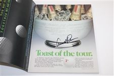 Arnold Palmer Twice Signed 1981 US Senior Open at Oakland Hills Official Program JSA ALOA