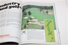 Arnold Palmer Twice Signed 1981 US Senior Open at Oakland Hills Official Program JSA ALOA