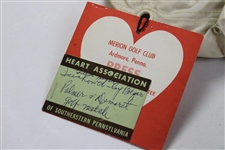 1964 Eisenhower Nat. Heart Fund Matches Hat w/Palmer/Eisenhower Golf Match ticket