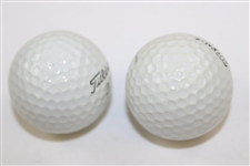 President George Bush & First Lady Barbara Bush Signed Golf Balls JSA ALOA