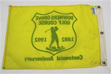 Downers Grove Golf Club -1892-1992' Golf Course Yellow Course Flag (Chicago Golf Club)