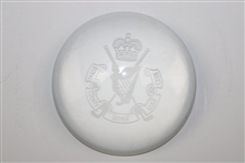 Royal County Down Golf Club Logo Glass Paperweight