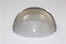 Royal County Down Golf Club Logo Glass Paperweight