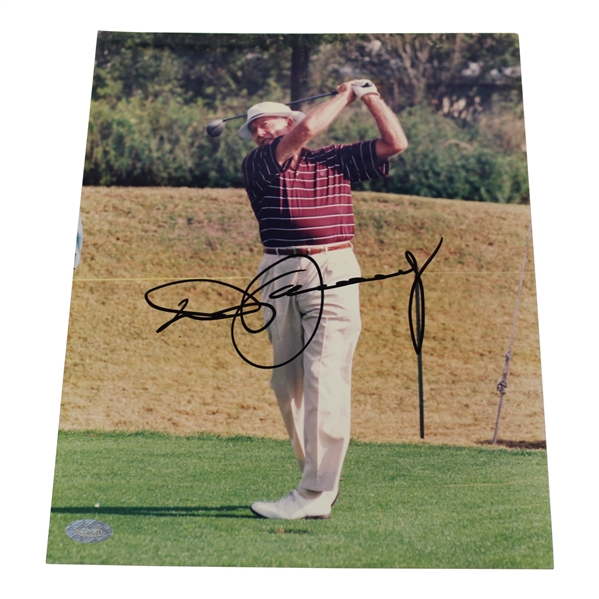 Don January Signed 8x10 Post Swing Color Photo JSA ALOA