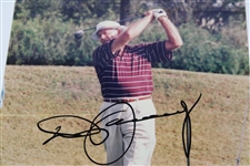 Don January Signed 8x10 Post Swing Color Photo JSA ALOA