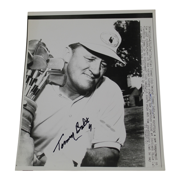Tommy Bolt Signed UPI Press Photo 6/11/58 JSA ALOA