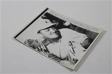 Tommy Bolt Signed UPI Press Photo 6/11/58 JSA ALOA