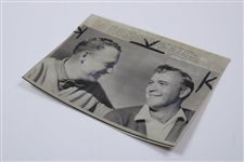 1966 Arnold Palmer & Billy Casper Tied at the US Open Press Photo