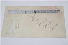 Arnold Palmer, Boros, & Cupit 1963 US Open Playoff Wire Photo 6/23/1963