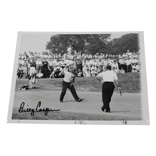 Billy Casper Signed Wide World Wire Photo 6/13/59 JSA ALOA