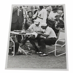 Roberto De Vicenzo & Tommy Aaron 1968 Masters Scorecard Review B&W Photo