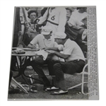 Roberto De Vicenzo & Tommy Aaron 1968 Masters Scorecard Review Press Photo