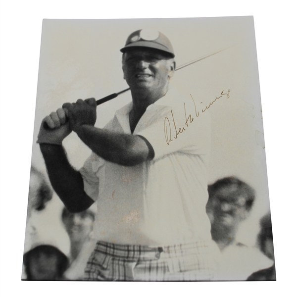Roberto De Vicenzo Signed 8x10 B&W Photo JSA ALOA