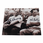 Bob Goalby & Roberto de Vicenzo Dual Signed Black & White 8x10 Photo JSA ALOA