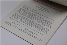 1966 Masters Tournament Press Release Booklet