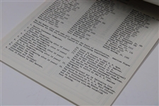 1966 Masters Tournament Press Release Booklet