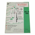 1966 Masters Tournament Spectator Guide - Jack Nicklaus Winner