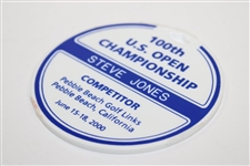 Steve Jones' 2000 US Open at Pebble Beach U.S.G.A. Issued Contestant Bag Tag