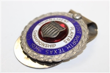 Champion Al Geiberger's 1975 TPC Players Badge/Clip with Letter
