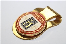 Al Geiberger's 1989 Mazda Senior TPC Contestant Badge/Clip with Letter