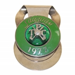Al Geibergers 1977 TPC Sawgrass Contestant Badge/Clip with Letter