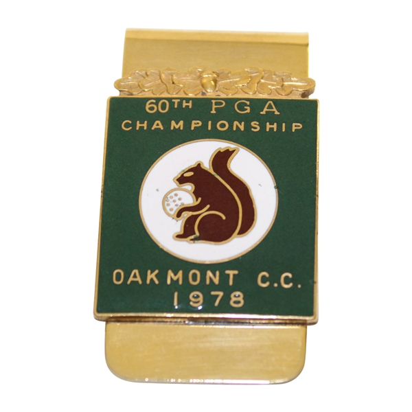 1978 PGA Championship at Oakmont C.C. Commemorative Money Clip