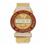 1963 PGA Championship at Dallas Athletic Club Contestant Badge - Jack Nicklaus Winner