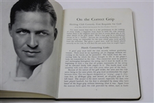 1935 'Rights And Wrongs Of Golf' Green Leather Cover Booklet