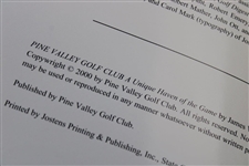 2000 'Pine Valley Golf Club - A Unique Haven of the Game' 1st Ed Book by Finegan