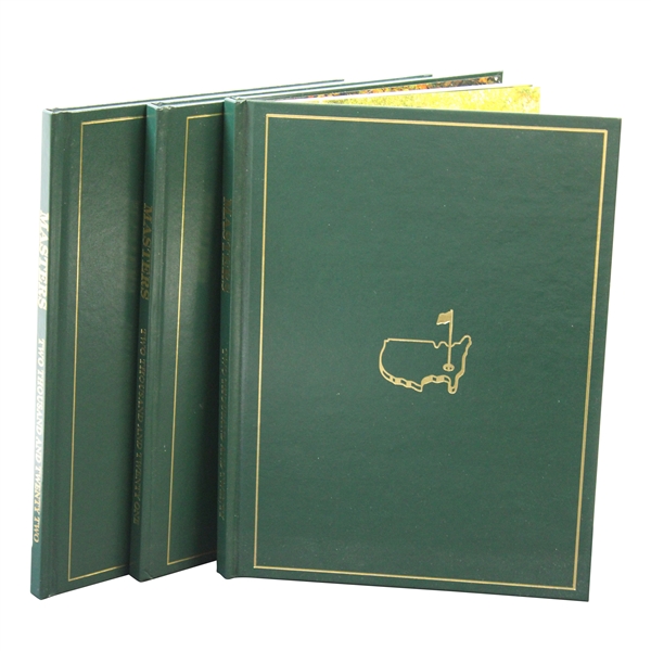 2020, 2021 & 2022 Masters Tournament Green Annual Books