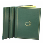 2020, 2021 & 2022 Masters Tournament Green Annual Books