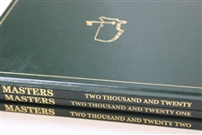 2020, 2021 & 2022 Masters Tournament Green Annual Books