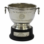 Yale University Golf Championship, 1927 The Macdonald Cup, Won By W.K. Lanman Jr., Sterling Silver Cup 