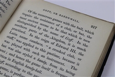 1832 'Ancient Customs, Sports, & Pastimes of the English' Book by J. Aspin, Esq. - Mentions Goff