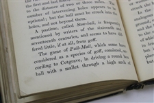 1832 'Ancient Customs, Sports, & Pastimes of the English' Book by J. Aspin, Esq. - Mentions Goff