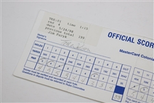 Tom Watson (Marker) Signed 1998 Phoenix Open 4th Rd Jim Furyk Scorecard