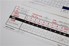 Nelson, Floyd, Daly & Zoeller Signed Official 1998 Sr. Players & 1998 Shark Shootout Scorecards