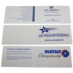 Crenshaw, Kite, Couples, Pavin, Coody & Trevino Signed Official 1998 Scorecards