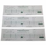 Norman, Simpson, Faldo, Janzen, Nelson & Jacobsen Signed Official 1994 The Memorial Scorecards