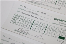 Norman, Simpson, Faldo, Janzen, Nelson & Jacobsen Signed Official 1994 The Memorial Scorecards