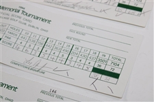 Norman, Simpson, Faldo, Janzen, Nelson & Jacobsen Signed Official 1994 The Memorial Scorecards