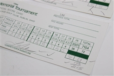 Norman, Simpson, Faldo, Janzen, Nelson & Jacobsen Signed Official 1994 The Memorial Scorecards