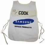 John Cook Samsung Tampa Bay Classic Caddy Bib w/Inscription - Linn Strickler Collection