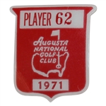 1971 Masters Tournament Contestant Badge #62 - Bob Murphy