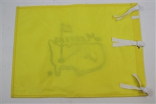 Arnold Palmer & Jack Nicklaus Signed Undated Masters Embroidered Flag JSA #Y79348
