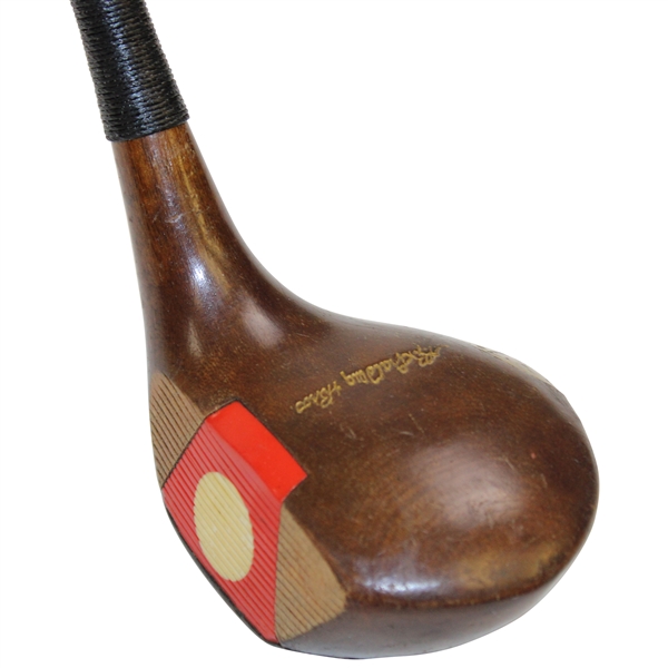 AG Spalding Bros Brassie Or 2 Wood B-54 Fancy Face PatD 1909 & 1926 Left Handed Repaired Shaft