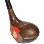 AG Spalding Bros Brassie Or 2 Wood B-54 Fancy Face PatD 1909 & 1926 Left Handed Repaired Shaft