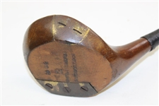 AG Spalding Bros Brassie Or 2 Wood B-54 Fancy Face Pat'D 1909 & 1926 Left Handed Repaired Shaft