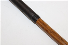 AG Spalding Bros Brassie Or 2 Wood B-54 Fancy Face Pat'D 1909 & 1926 Left Handed Repaired Shaft